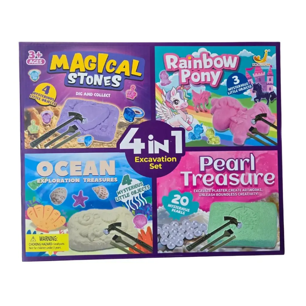 4 in 1 Excavation Set (Purple Box)