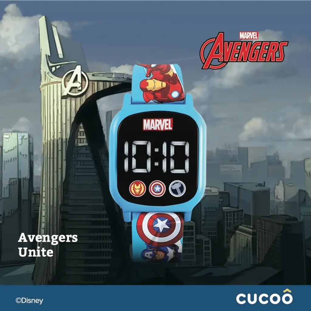 Cucoo Marvel Collection Digital LED Kids Watch