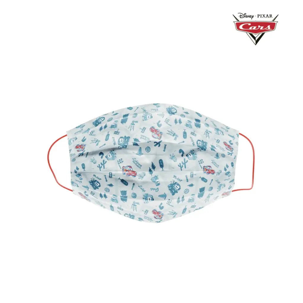 Disney Cars (White) Disposable 3-Ply Face Mask