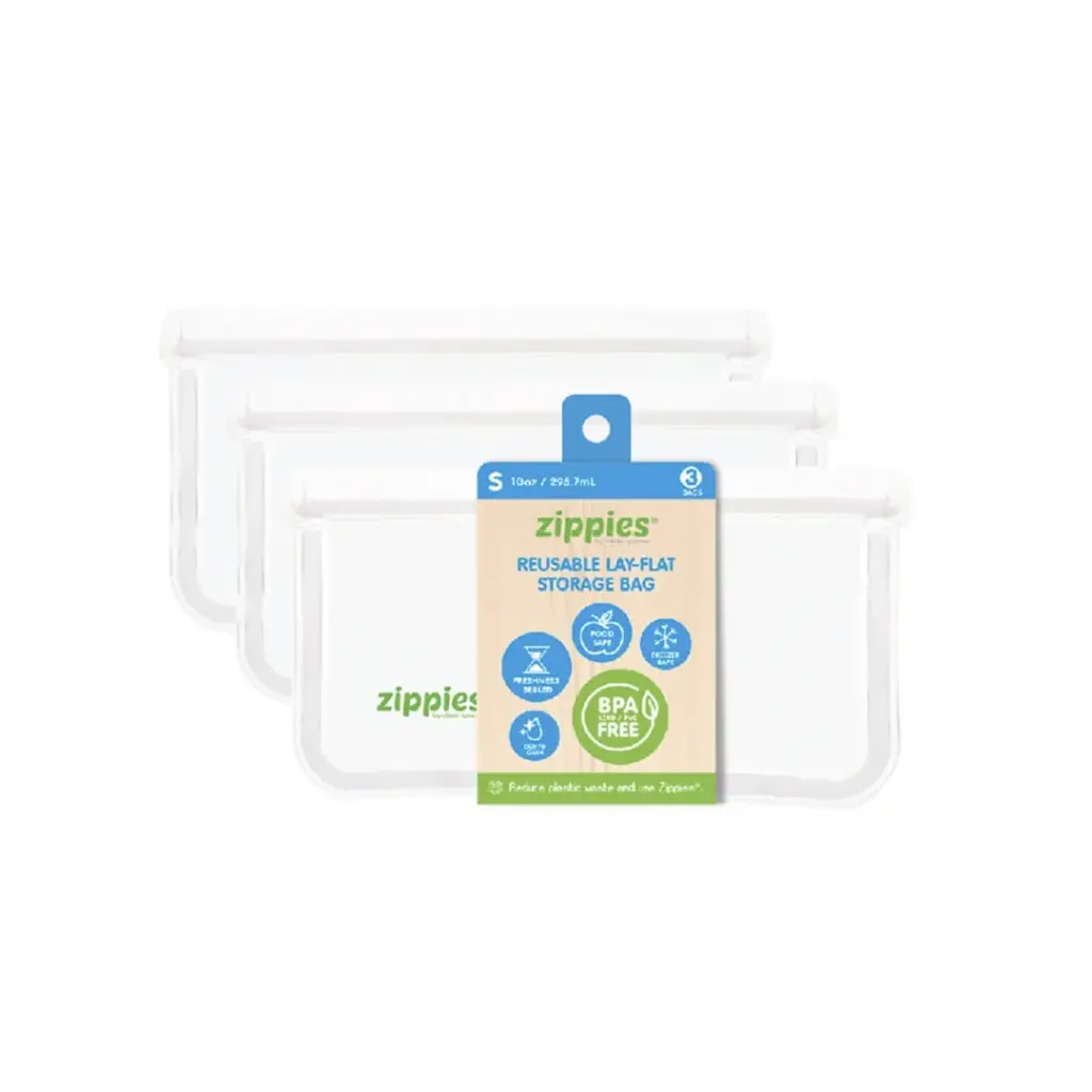 Zippies Reusable Lay-Flat Bags 3-Pack
