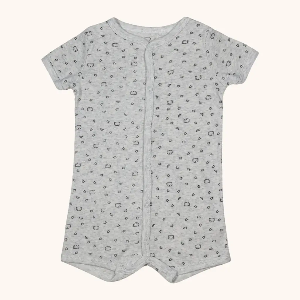 Stitcharoo Kids Front-Button Short-Sleeve Romper