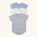 Stitcharoo Kids 3-Pack Short-Sleeve Side-Snap Bodysuit