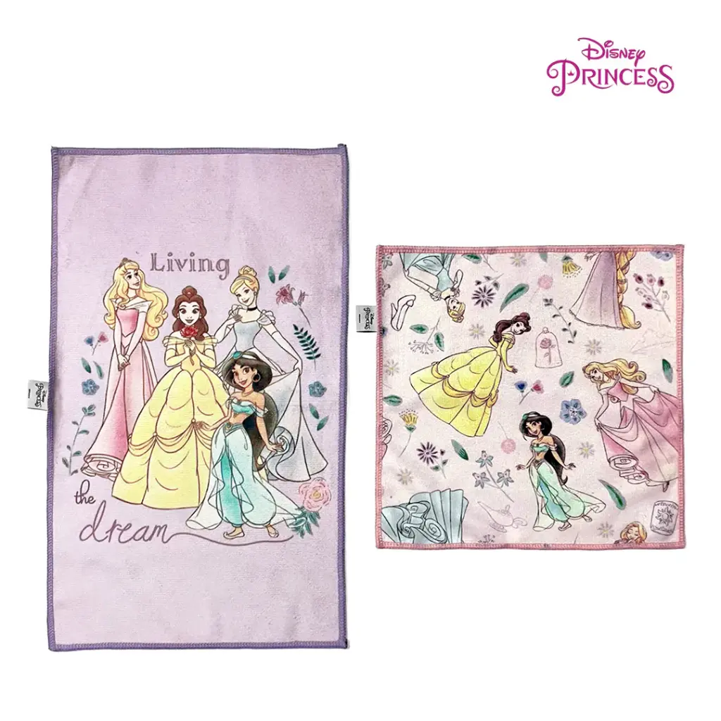 Disney Microfiber Face & Hand Towel Set (Various Designs)