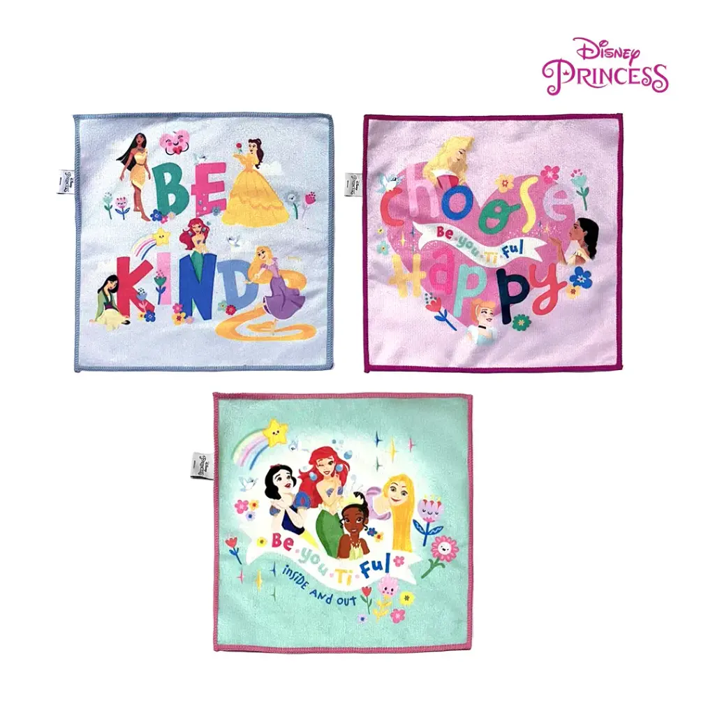 Disney Microfiber Face Towel 3pc Set (Various Designs)