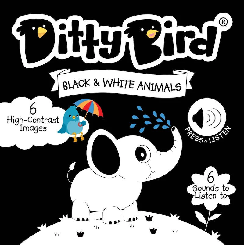 Ditty Bird Black and White Animals Sound Book