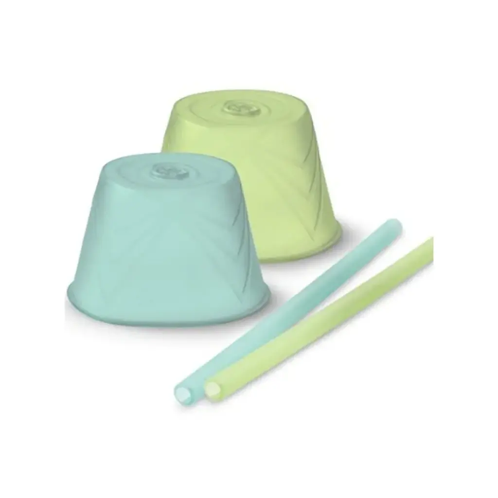GoSili Universal Silicone Spill-Proof Lid with Straw