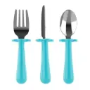 Grabease Stainless Steel Spoon, Fork, and Knife Set