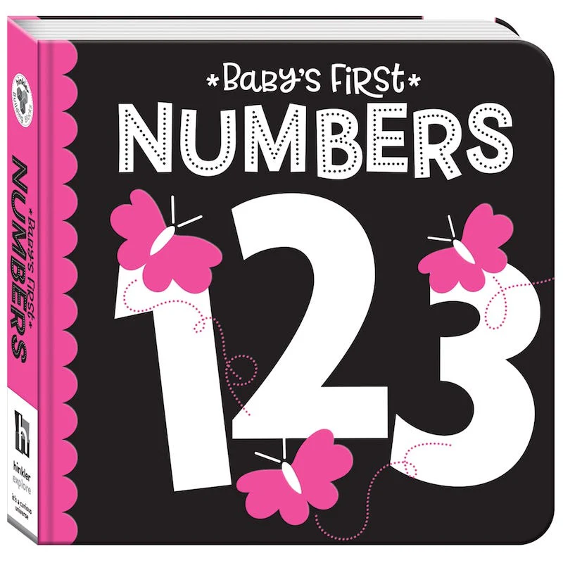 High Contrast Neon Board Book: Baby's First Numbers