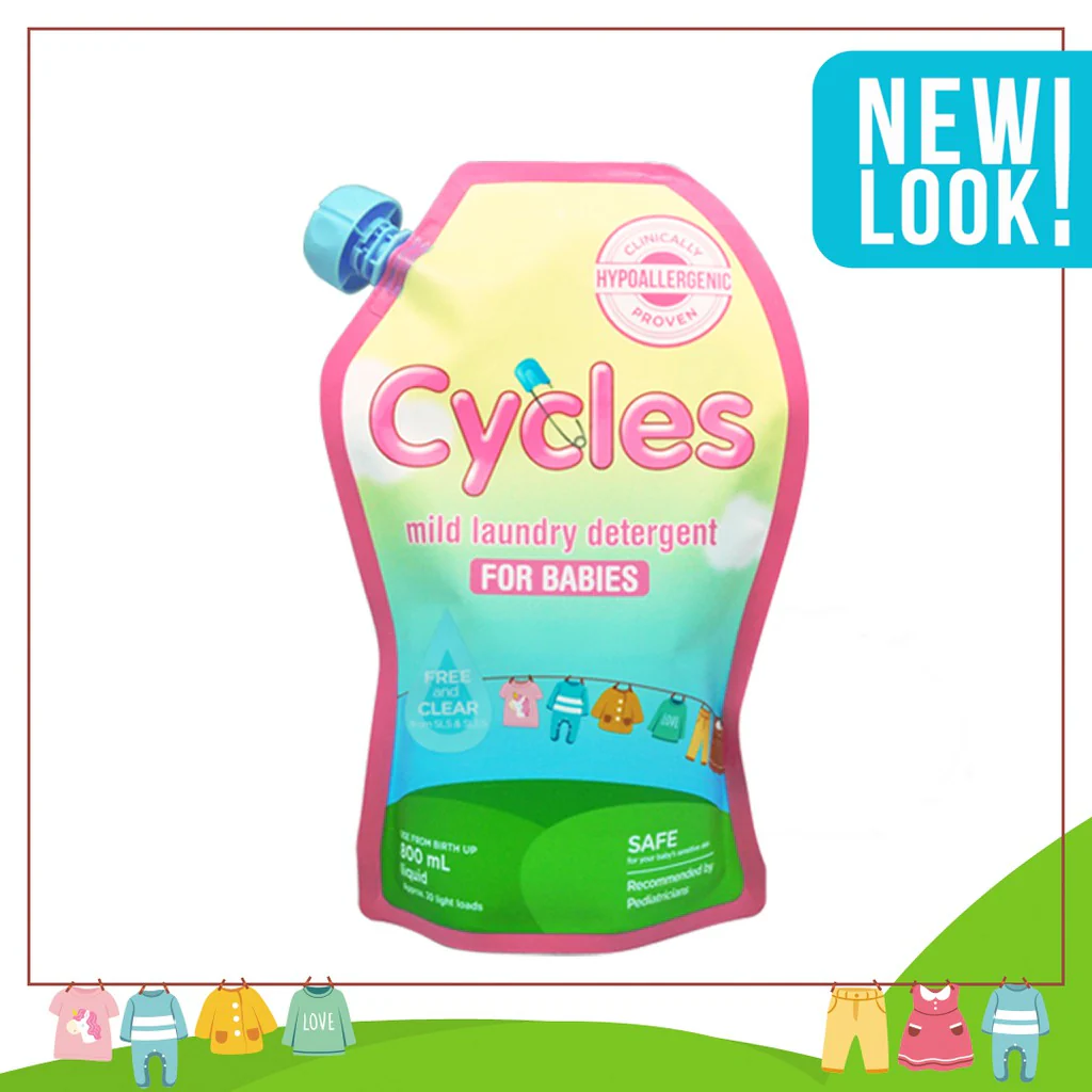 Cycles Mild Laundry Detergent Liquid Refill 800ml