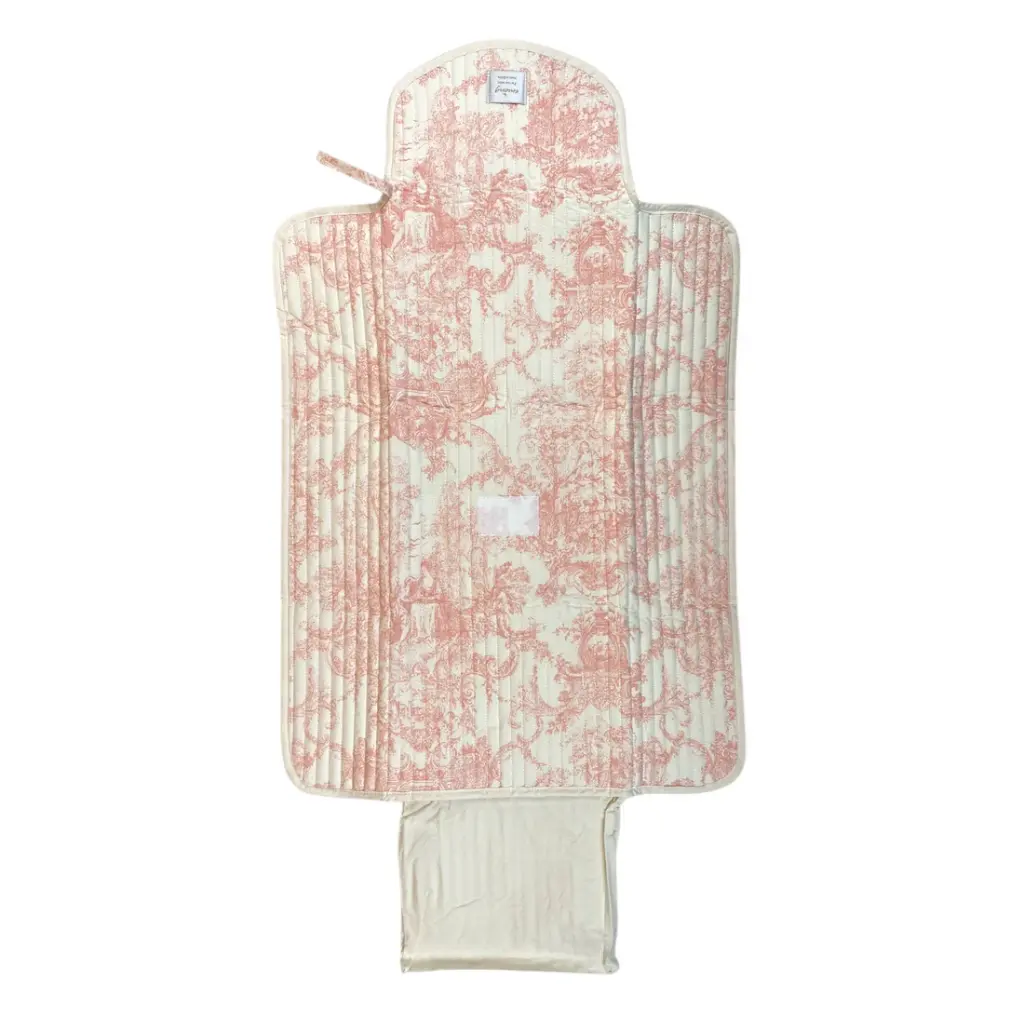Emong Toile De Jouy Portable Diaper Changing Pad