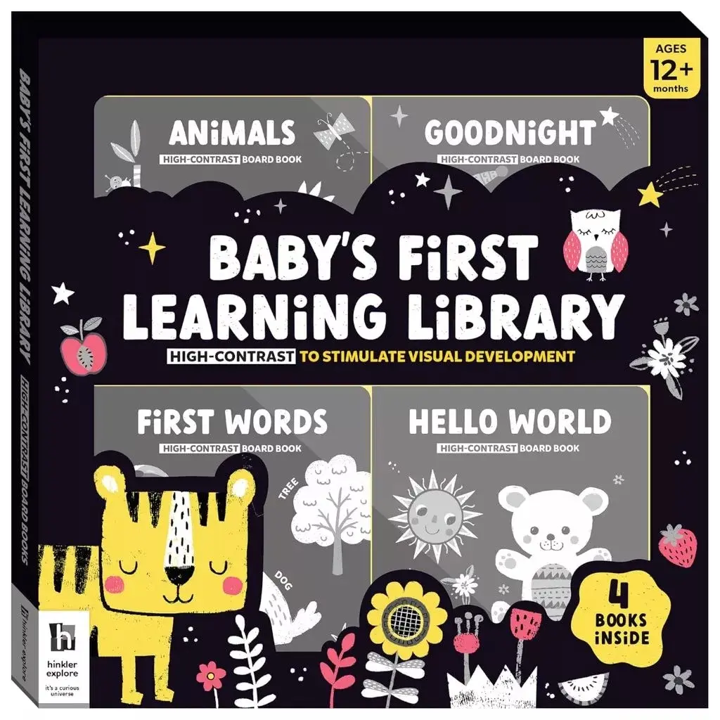 Baby's First Learning Library High Contrast Board Book Set