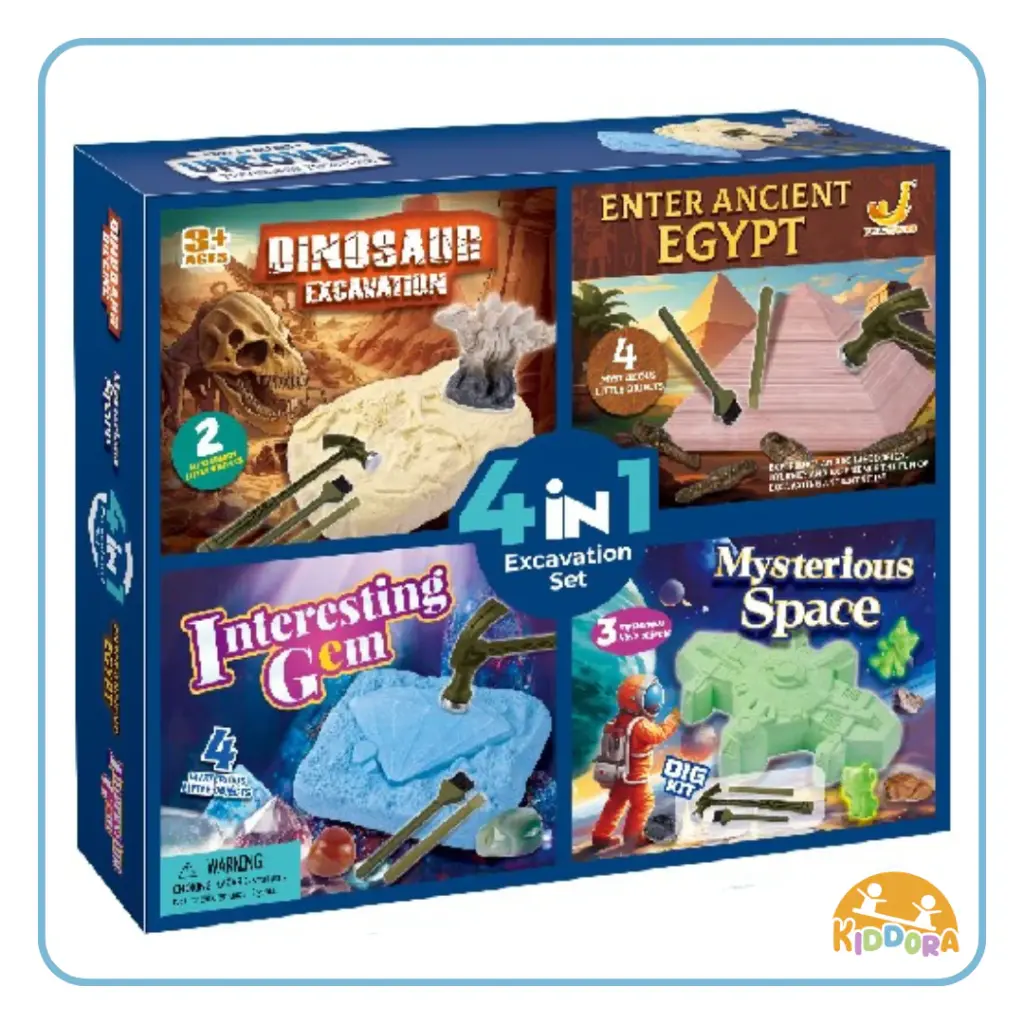 4 in 1 Excavation Set (Blue Box)
