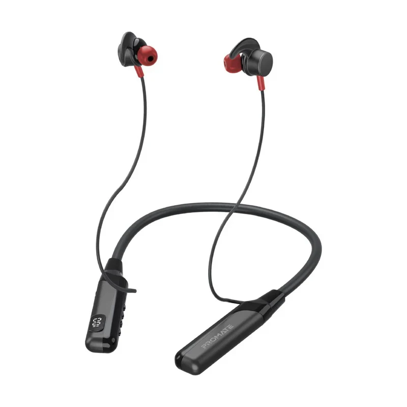 Promate Blend High Definition Dynamic Wireless Neckband Earphones with TF Card Slot