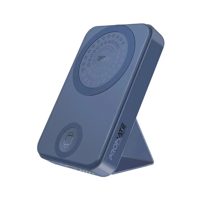Promate PowerMag-Trio SuperCharge MagSafe Compatible & Apple Watch Wireless Charging Power Bank