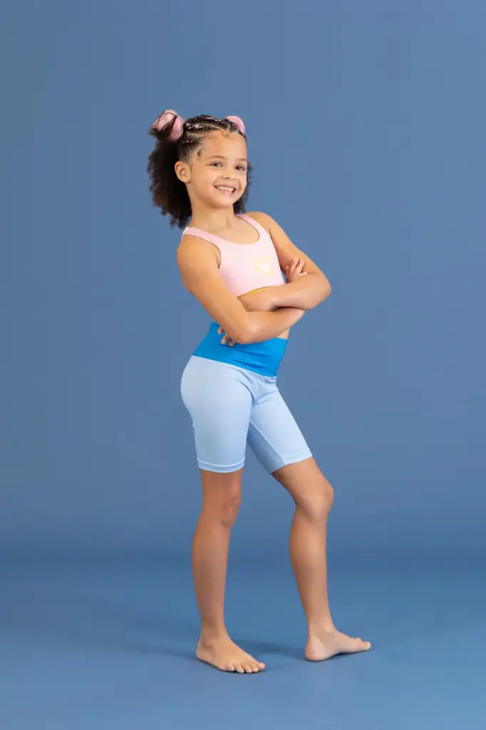 Koa Flow (Blue) Biker Shorts