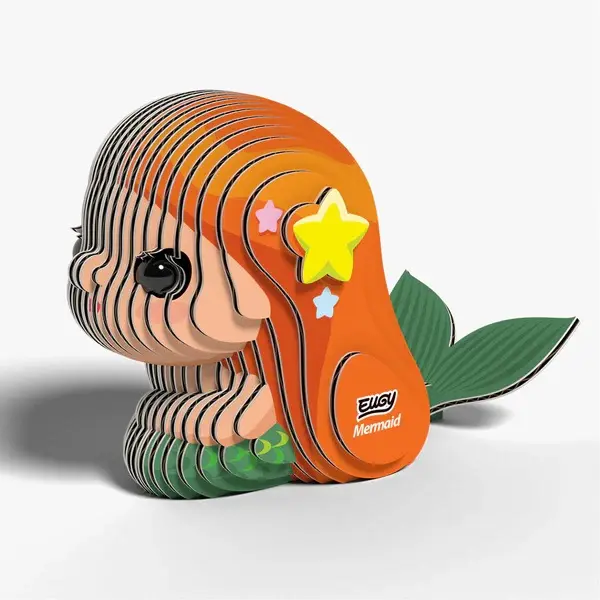 Eugy 3D Cardboard Model Kit - Mermaid