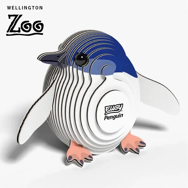 Eugy 3D Cardboard Model Kit - Penguin