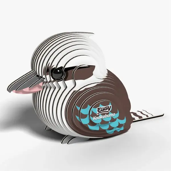 Eugy 3D Cardboard Model Kit - Kookaburra