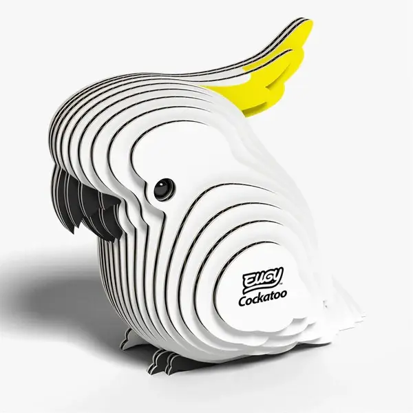 Eugy 3D Cardboard Model Kit - Cockatoo