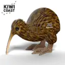 Eugy 3D Cardboard Model Kit - Brown Kiwi