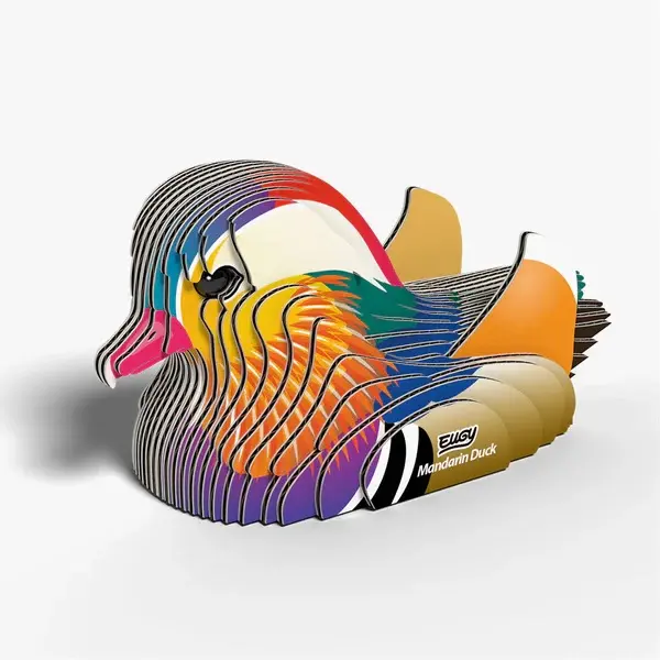 Eugy 3D Cardboard Model Kit - Mandarin Duck