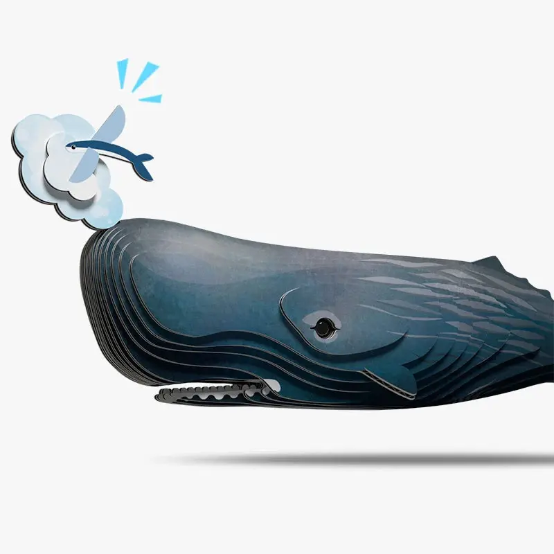 Eugy 3D Cardboard Model Kit - Sperm Whale