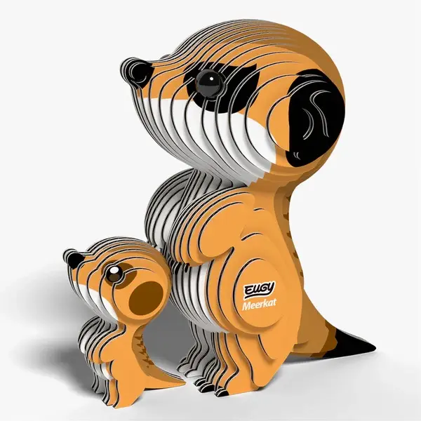 Eugy 3D Cardboard Model Kit - Meerkat