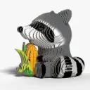 Eugy 3D Cardboard Model Kit - Raccoon