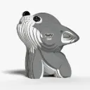 Eugy 3D Cardboard Model Kit - Wolf