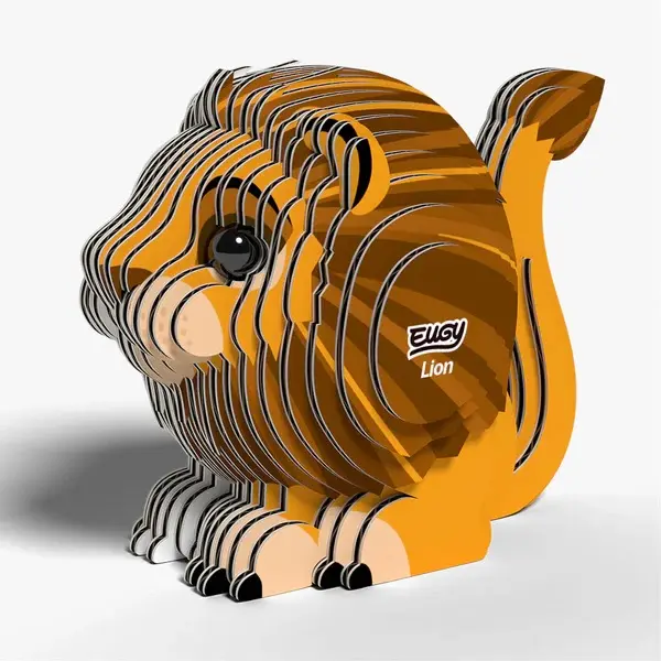 Eugy 3D Cardboard Model Kit - Lion