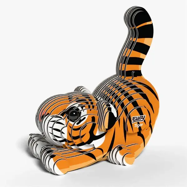 Eugy 3D Cardboard Model Kit - Tiger