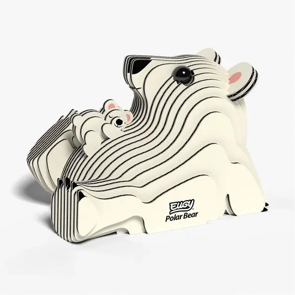 Eugy 3D Cardboard Model Kit - Polar Bear