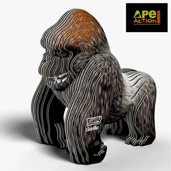 Eugy 3D Cardboard Model Kit - Gorilla