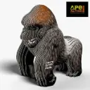 Eugy 3D Cardboard Model Kit - Gorilla