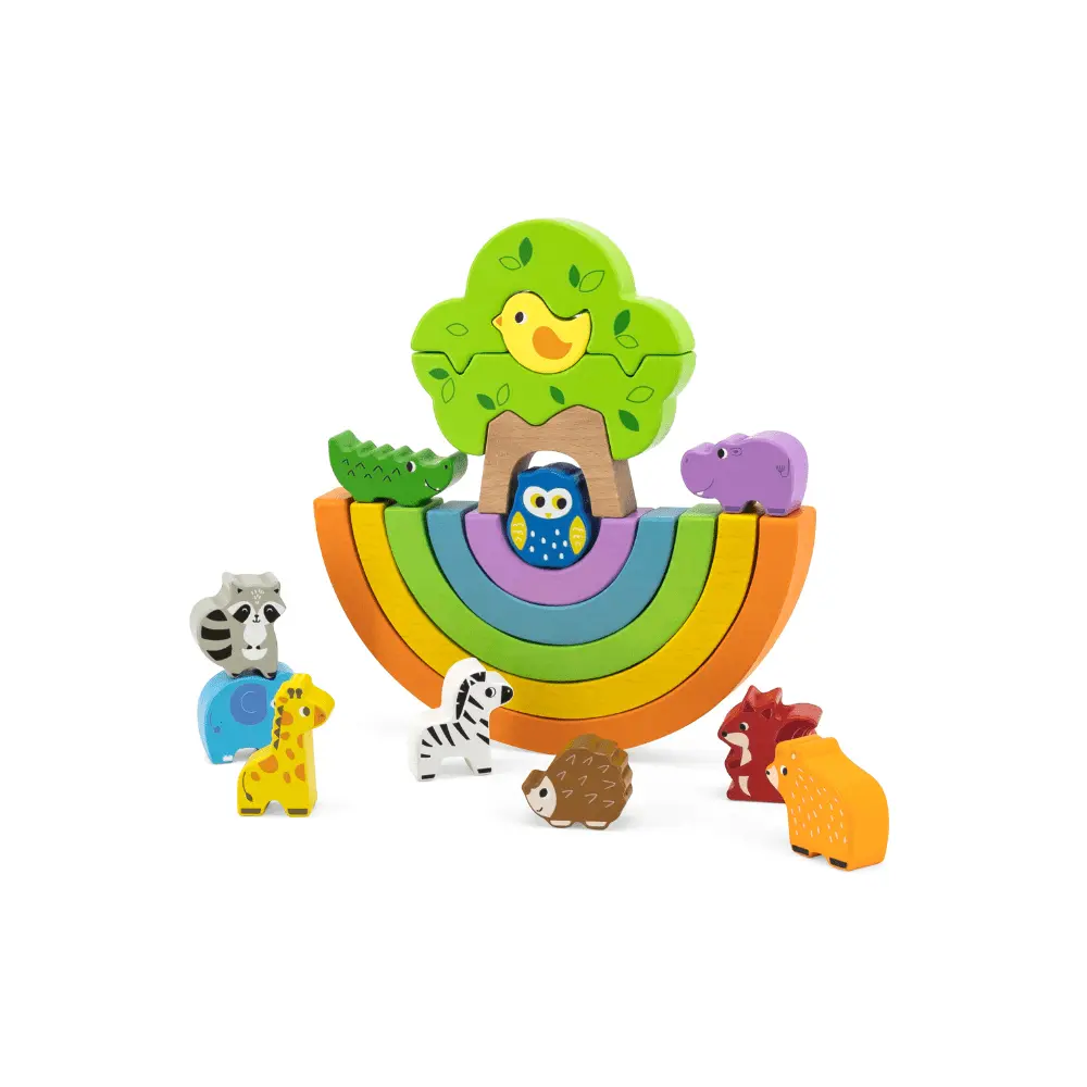 Viga Rainbow Balancing Blocks