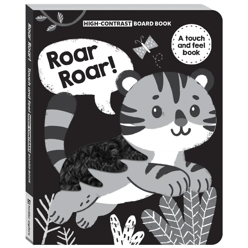 High Contrast Board Book: Roar Roar! Touch and Feel Book