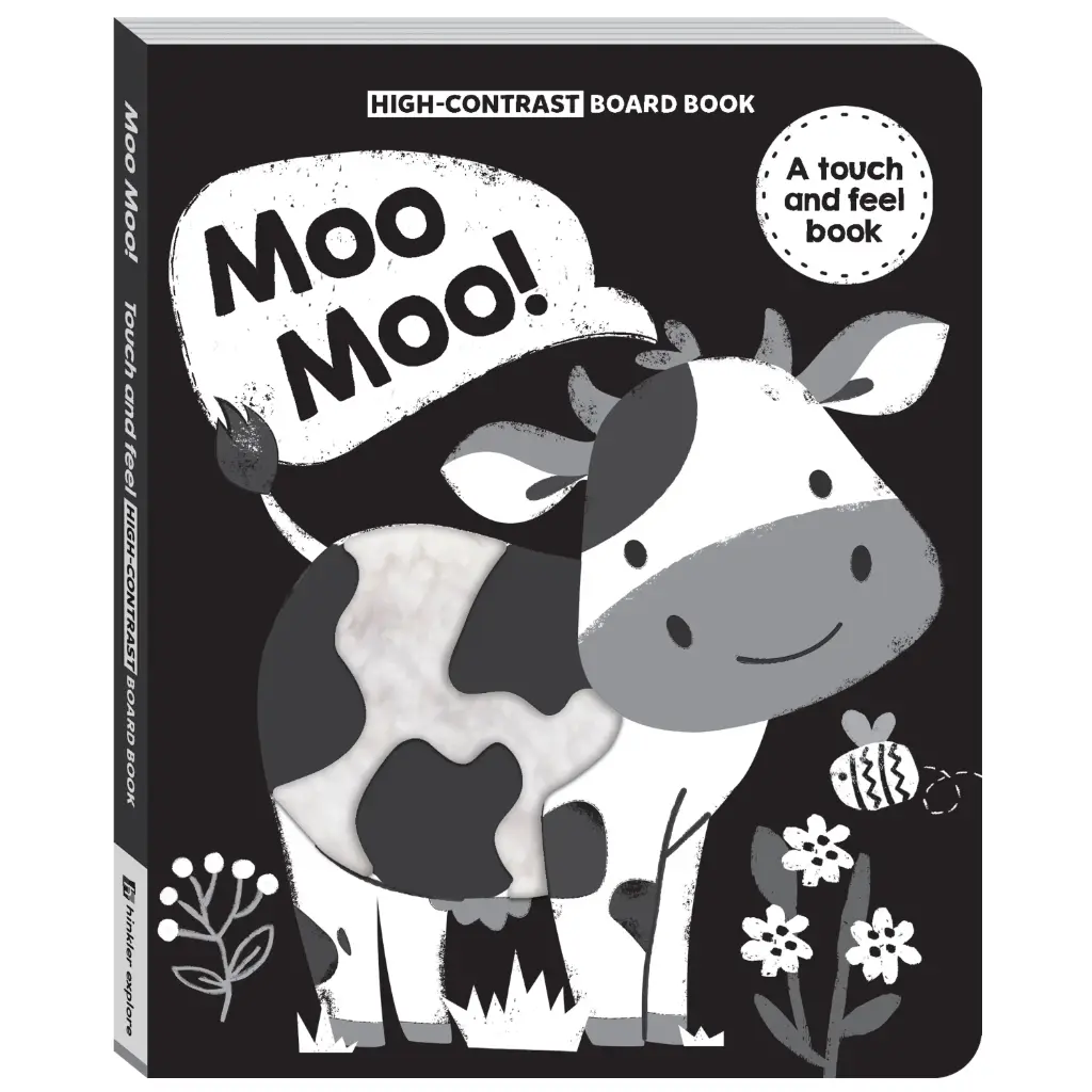 High Contrast Board Book: Moo Moo! Touch and Feel Book