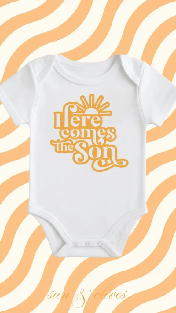 Sun & Olives Baby Onesie - Here Comes the Son
