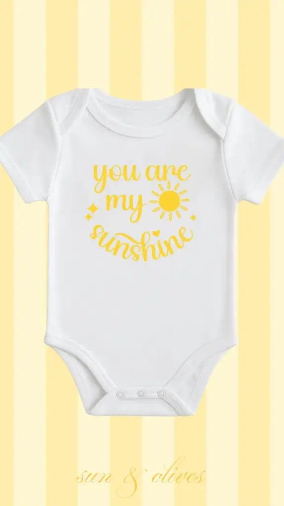 Sun & Olives Baby Onesie - You Are My Sunshine