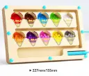 Magnetic Color and Number Classification Game