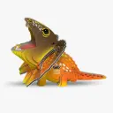 Eugy 3D Cardboard Model Kit - Frilled Lizard