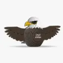 Eugy 3D Cardboard Model Kit - Bald Eagle