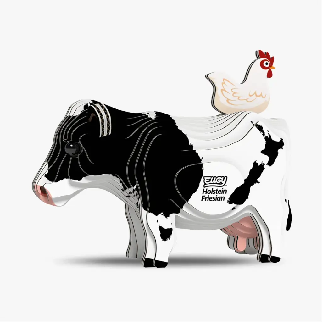 Eugy 3D Cardboard Model Kit - Holstein Friesian