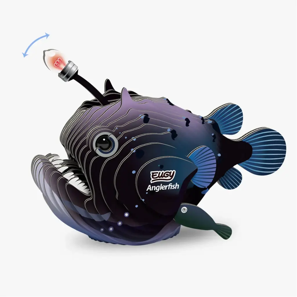 Eugy 3D Cardboard Model Kit - Anglerfish