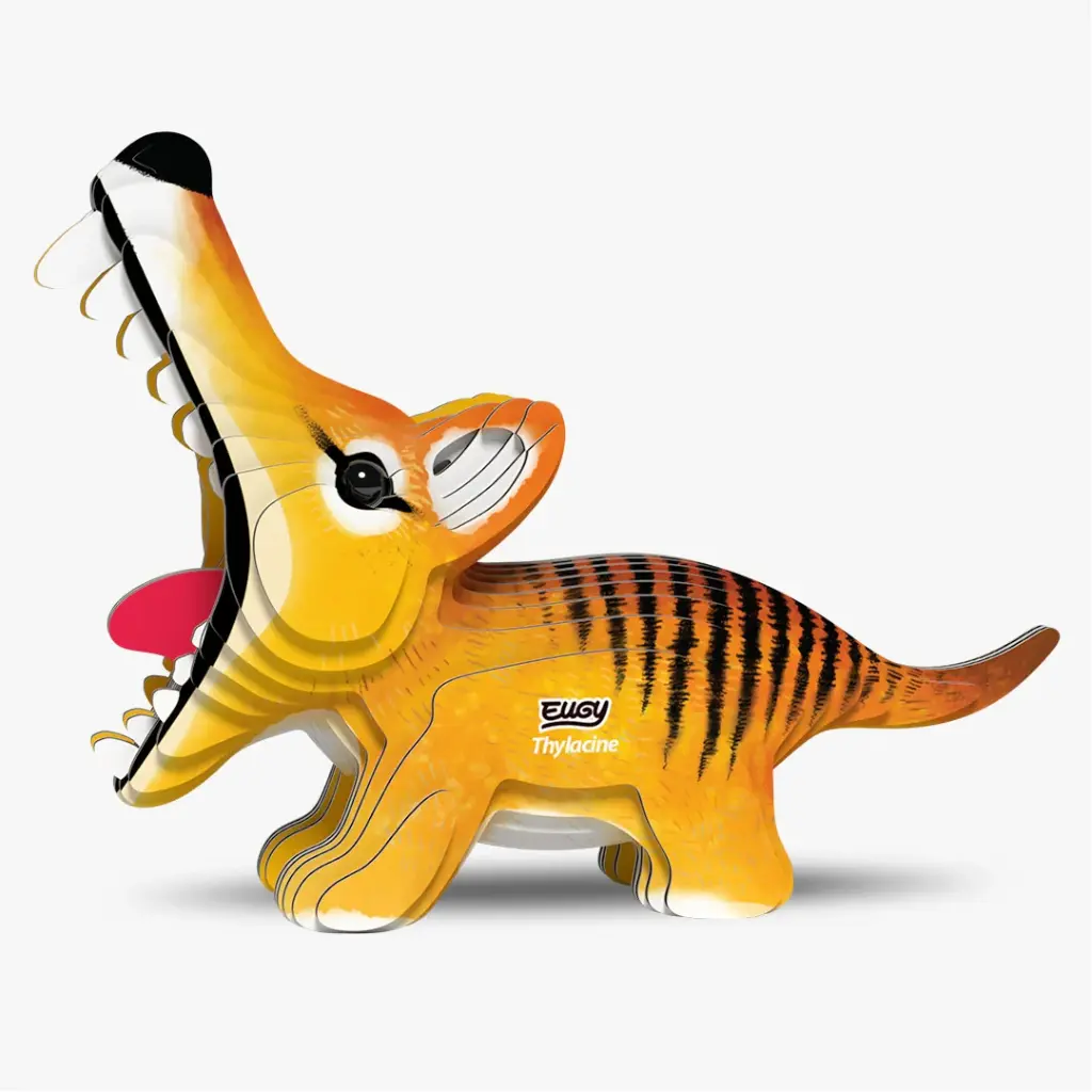 Eugy 3D Cardboard Model Kit - Tasmanian Tiger Thylacine
