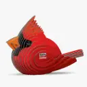 Eugy 3D Cardboard Model Kit - Cardinal