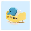 Halftoys 3D Magnetic Puzzle Toy Baby Elephant