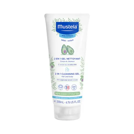 Mustela 2 in 1 Cleansing Gel (Hair and Body) 200ml