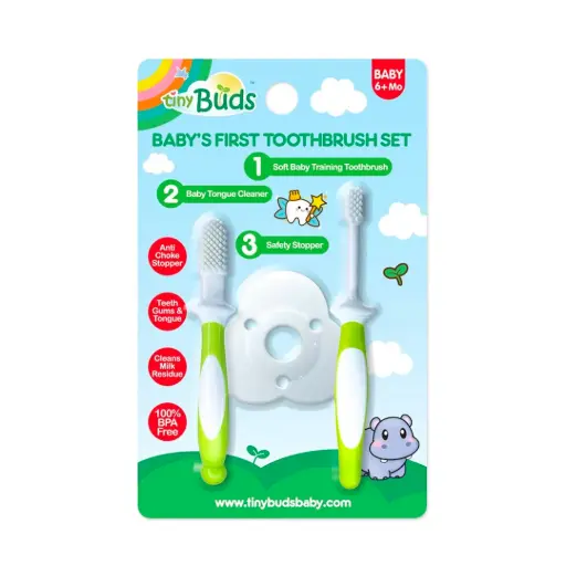Tiny Buds Baby's First Toothbrush Set