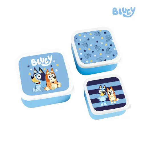 Bluey Adventure Gear 3-piece Snack Box Set